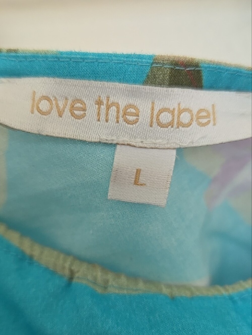 Antropologie LOVE THE LABEL Floral Puff-Sleeve colorful Summer Top - Picture 9 of 12